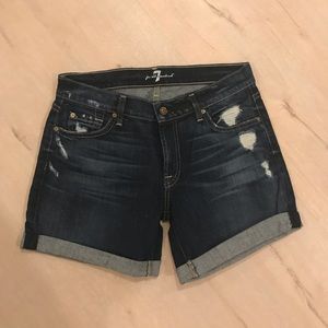 NWOT 7 for all Mankind Denim Shorts